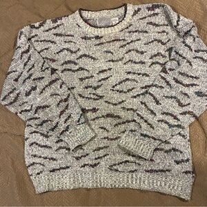 Vintage Method Sweater Adult XL   Knit Crewneck Grandpa Old Money Y2K